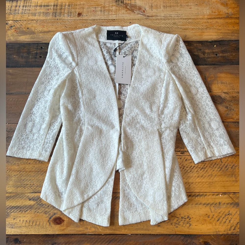 BNWT ANGELEYE White Lace Women’s Blazer